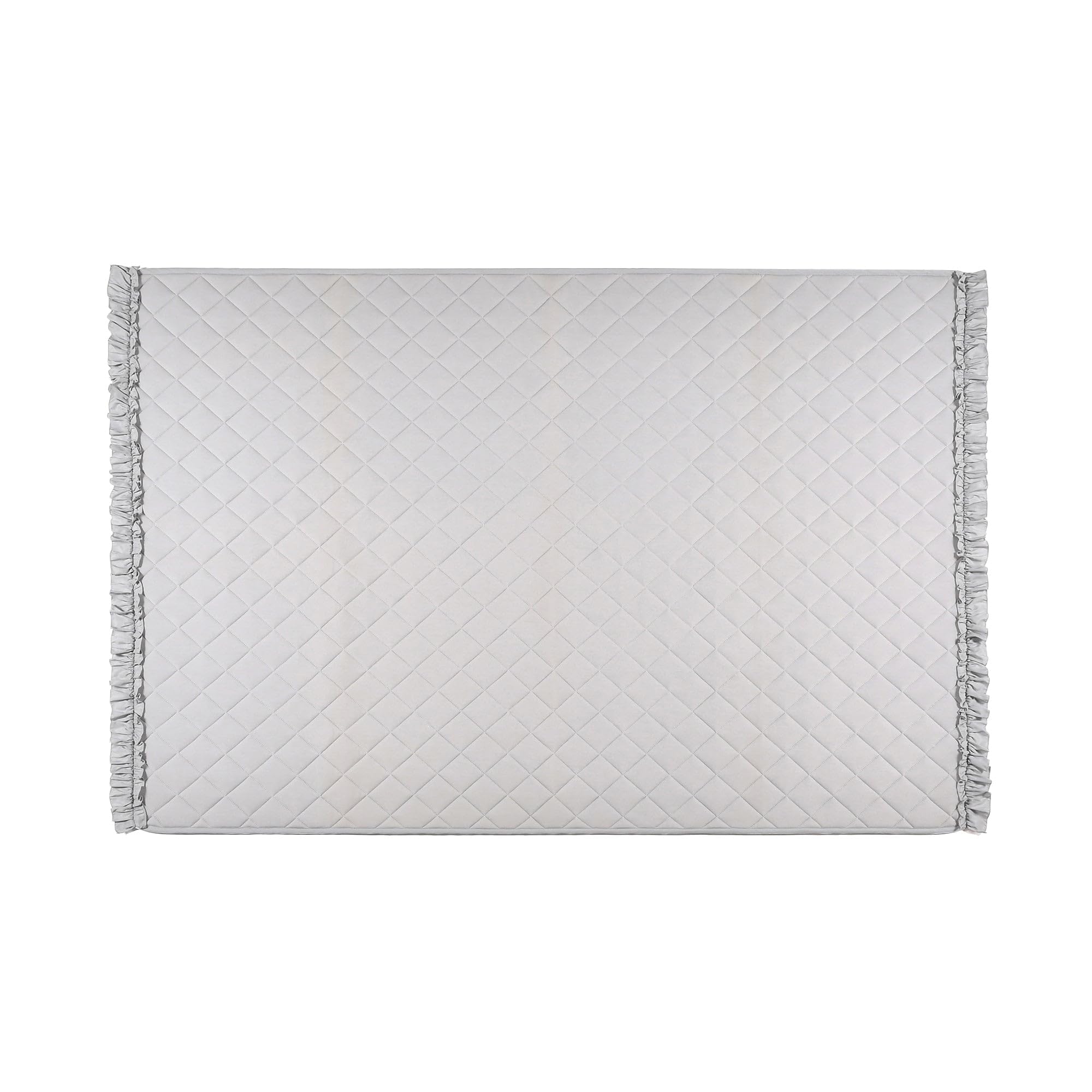 Francfranc フランフラン ひんやりキルトラグ フリル M 185×130cm ライトグレー 2024年モデル