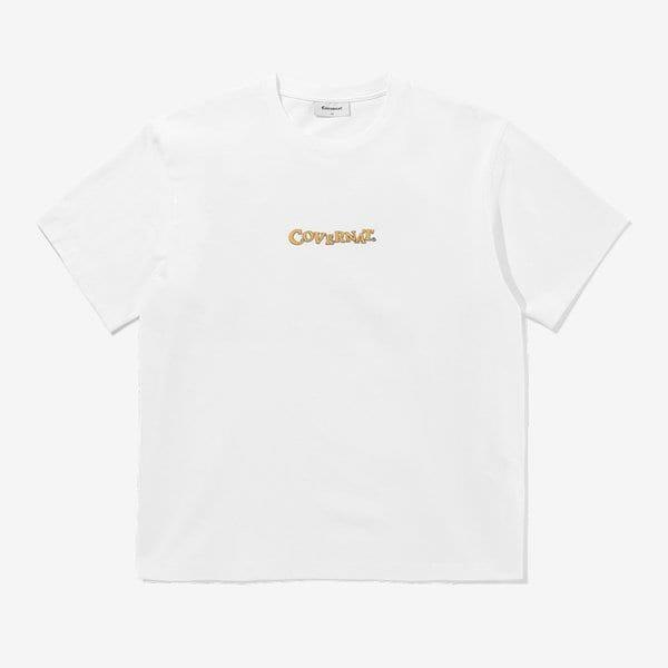 アクアフレームグラフィックTシャツ ホワイト CO2602ST26WH