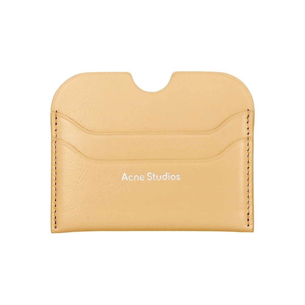 アクネスタジオ ロゴ カード財布 VANILLA YELLOW (ABV) CG0274