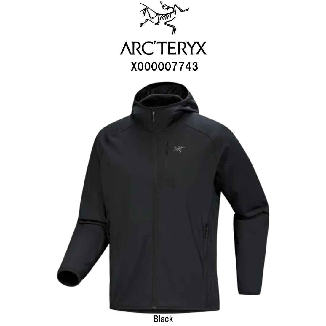 ARC TERYX パーカー デルタ フーディ フリース トリムフィット アウター フード ロゴ メンズ 男性 X000007743