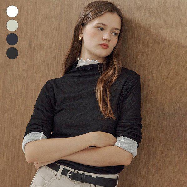 AK盆唐店 女性_シースルー長袖Tシャツ (OP3K5421)