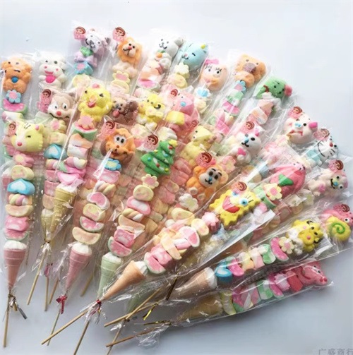 漫画の動物のマシュマロ串 35g*10 本の砂糖漬けの鷹の面白い形の子供用串 かわいいキャンディ 誕生日プレゼント