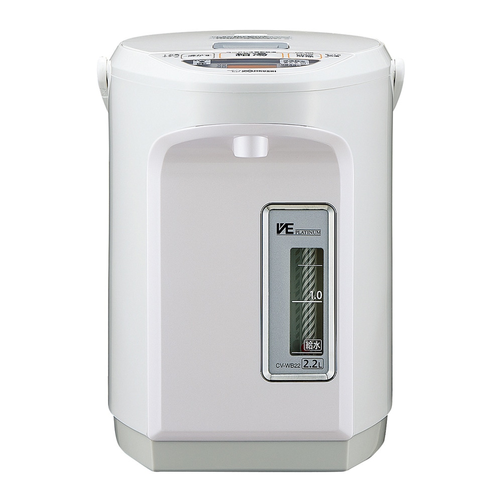 象印マホービン　ZOJIRUSHI 電気ポット VE電気まほうびん 優湯生 [2.2L/電動式/蒸気レス機能] CV-WB22 ホワイト