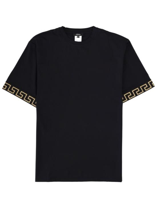 VERSACE Men T-Shirts 1004079 1A11119A80G Black