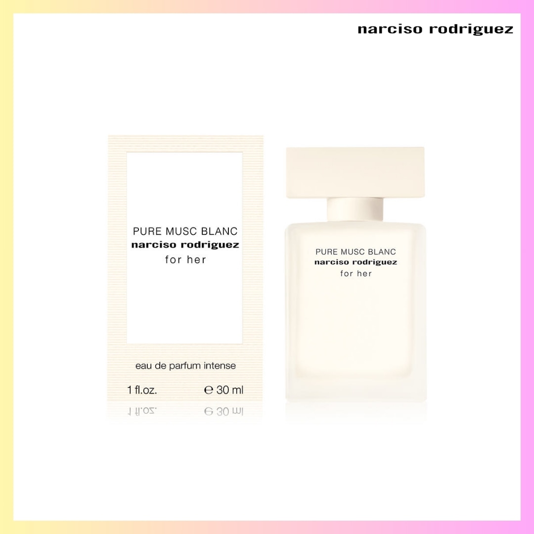 [narciso rodriguez] PURE MUSC BLANC for her EDP INTENSE 30ML + FREE OMAKE 香水 30ml 小さいサイズ ミニサイズ