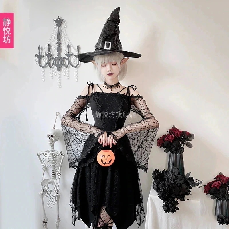ハロウィン ゴシック ダークウィンド ヴァンパイア ドレス ゴースト 花嫁 悪魔 コスプレ スパイダー スピリット 魔女 パーティー