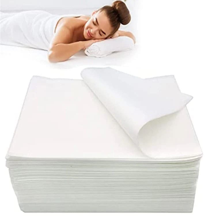 ペーパーシーツ 防水 穴開け ホワイト 80*0cm 0枚分 使い捨てシーツ 防水シーツ ベッドシーツ 不織布 介護用 エステ用 サロン用 ディスポ ロール シーツ シート エステ用品