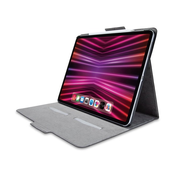 TB-A22PLWVFUBK iPad Pro 12.9インチ 第6世代 ( 2022 ) 用 ケース ソフトレザー カバー 手帳型 スリープ対応 マグネット フラップ フリーアングル カードポケット