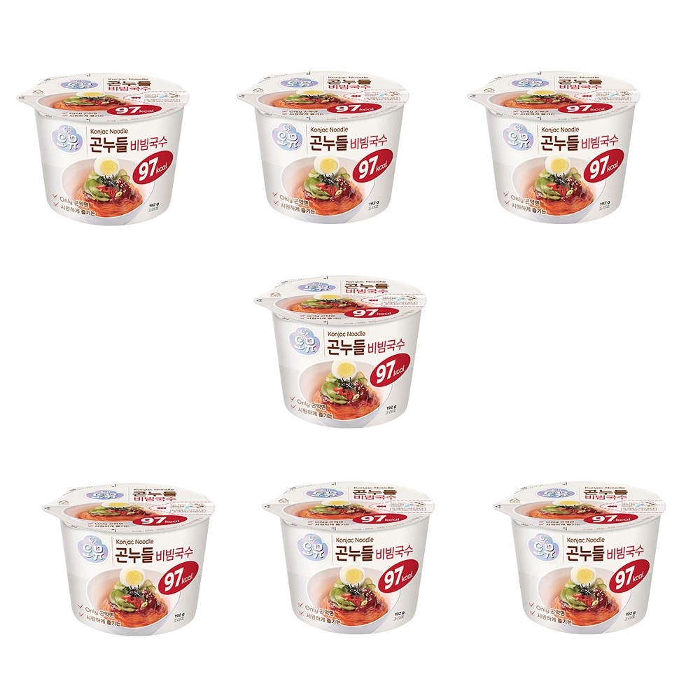 韓国-K MEAL-オムゴンヌードルビビン麺 192Gx7 負担のないカロリー-K FOOD