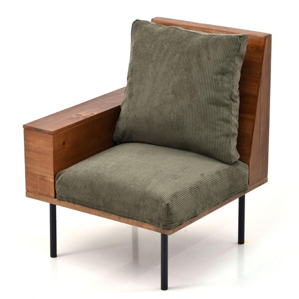 B.Bファニシング IFSE0317COGRN コーデュロイグリーン infinite 収納庫肘置きソファー(301+303+305+307) メーカー直送