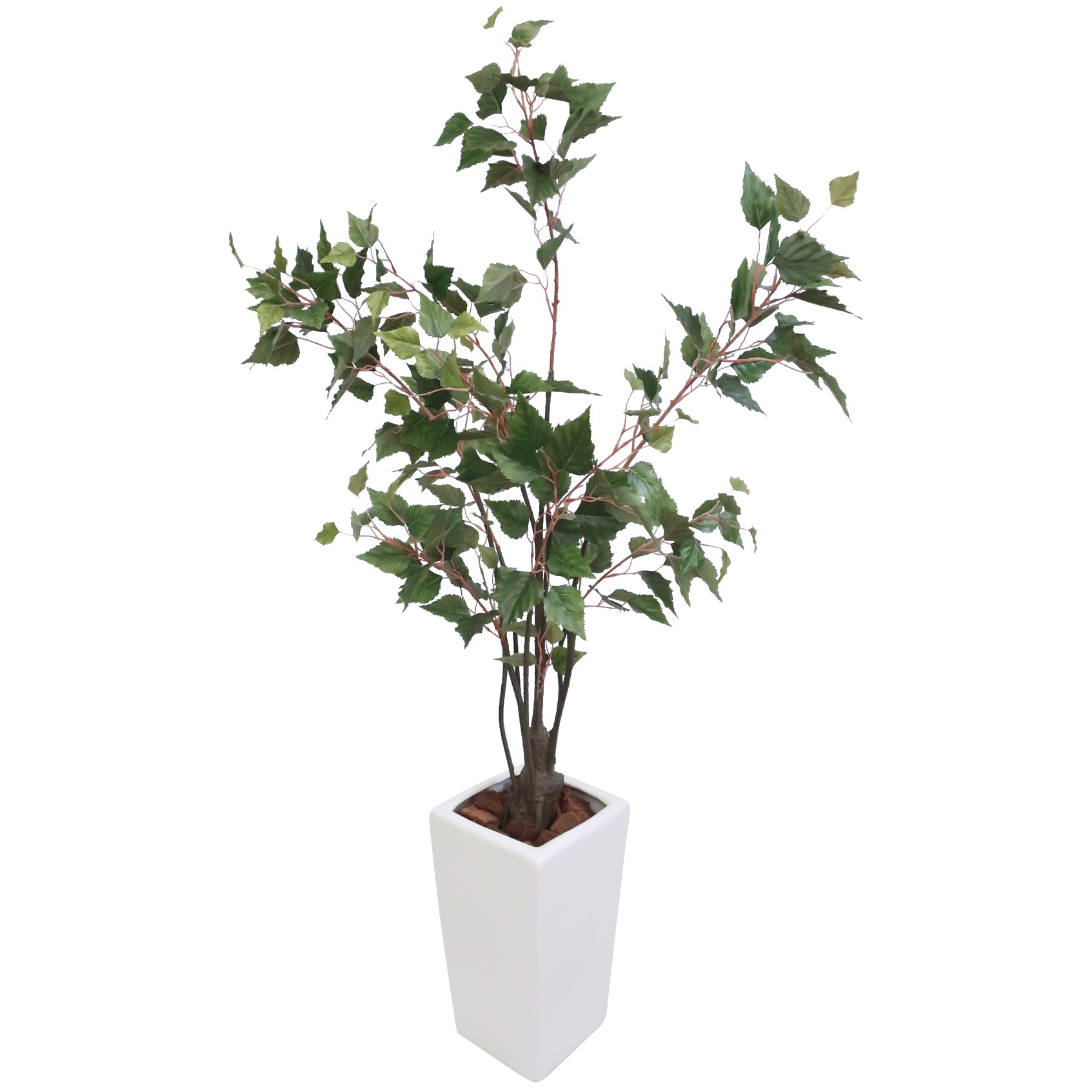 フェイクグリーン バーチリーフツリー鉢植 140cm 樺 CT触媒