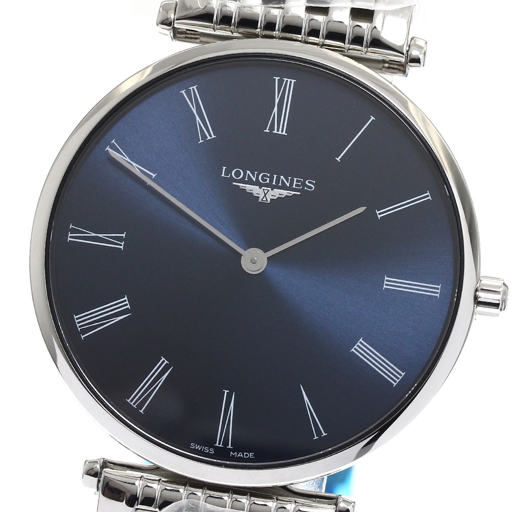 ロンジン LONGINES L4.866.4 ラ グラン クラシック ドゥ クォーツ メンズ 未使用品 箱・保証書付き_899871【中古】
