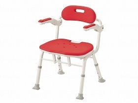 アロン化成 折りたたみシャワーベンチ ISフィット レッド 536105