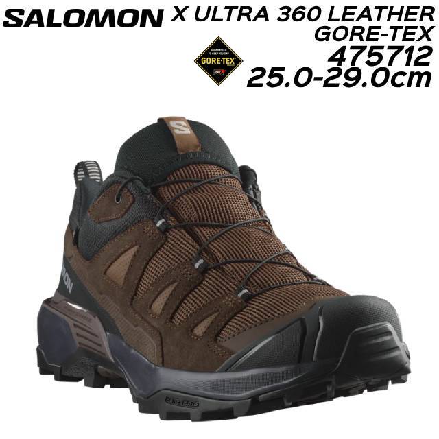 サロモン 475712 X ULTRA 360 LEATHER GORE-TEX 男性用ハイキングシューズ メンズ 靴