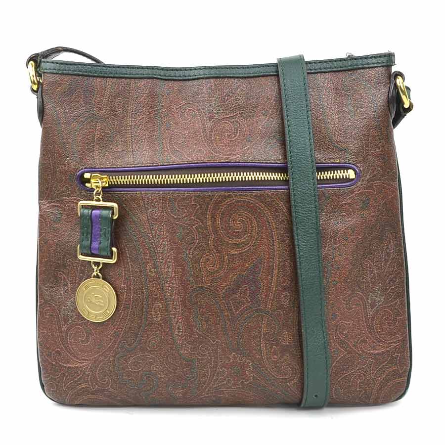 エトロ ETRO 斜め掛けショルダーバッグ ペイズリー PVC/レザー マルチカラー レディース e60791a