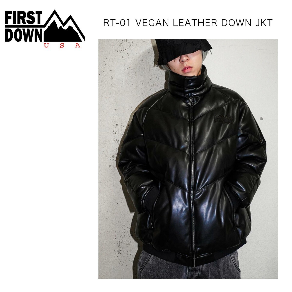 ダウンジャケット RT-01 ヴィーガンレザーダウンジャケット RT-01 VEGAN LEATHER DOWN JKT アウター 防寒 アウトドア カジュアル