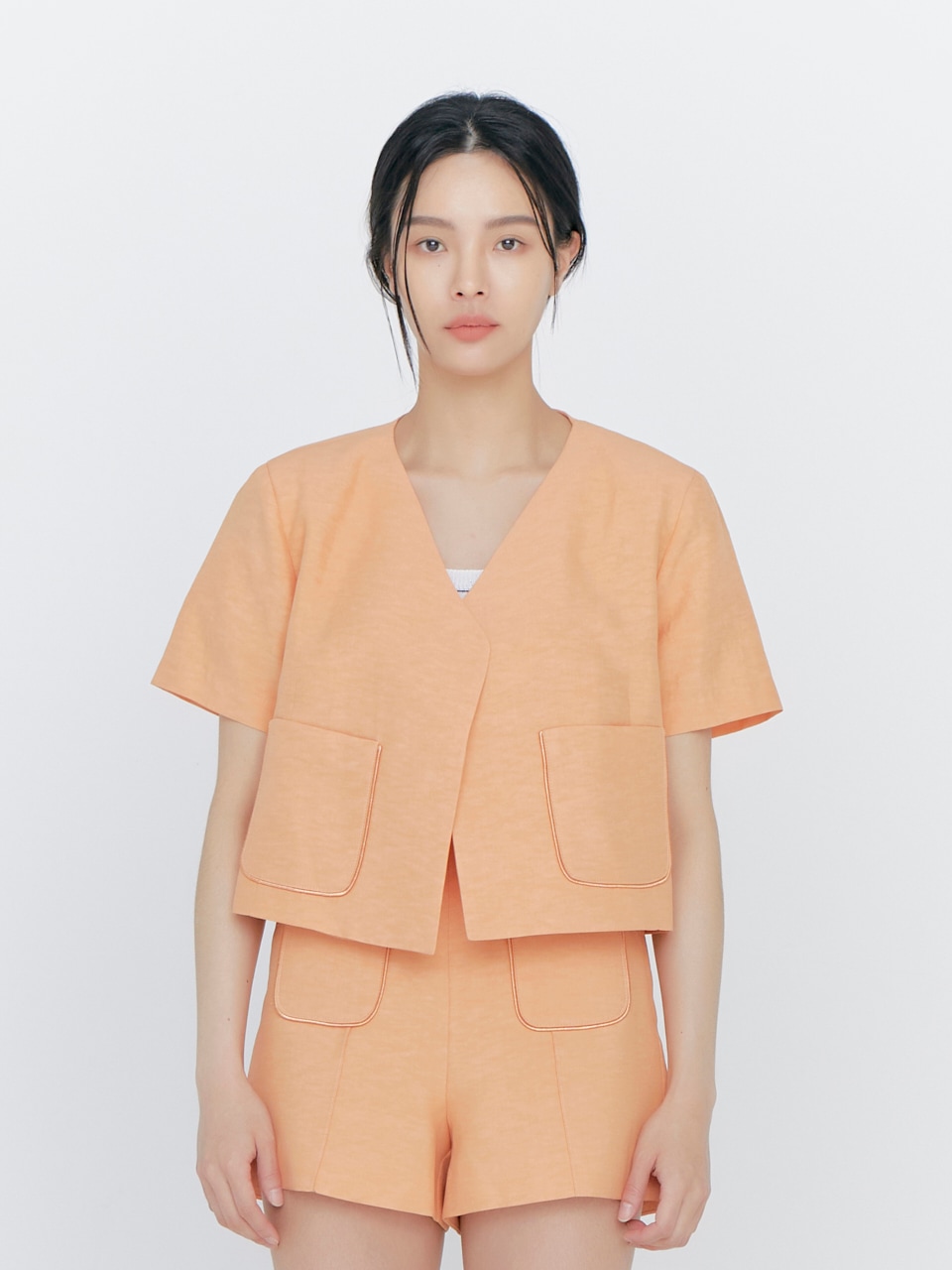 ツーポケットサマージャケットオレンジ
