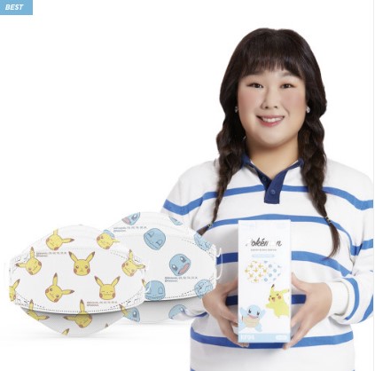 韓国正規品 ポケモンマスクピカチュウキャラクター子供KF94 15枚+15枚 4,876円