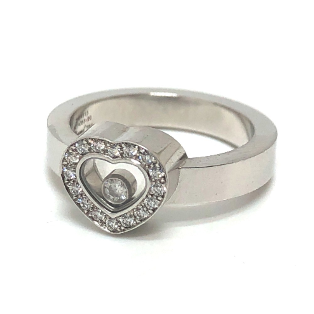 Chopard ショパール リング・指輪 K18 ハッピーダイヤモンド ダイヤ リング 指輪 K18 シルバー