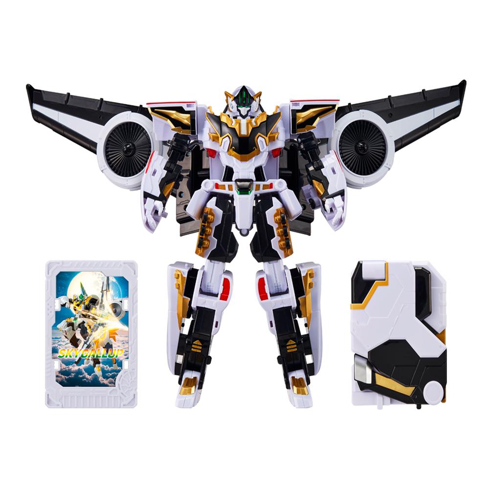 メタルカードボットSスカイギャップ飛行機メタルカード変身ロボット玩具