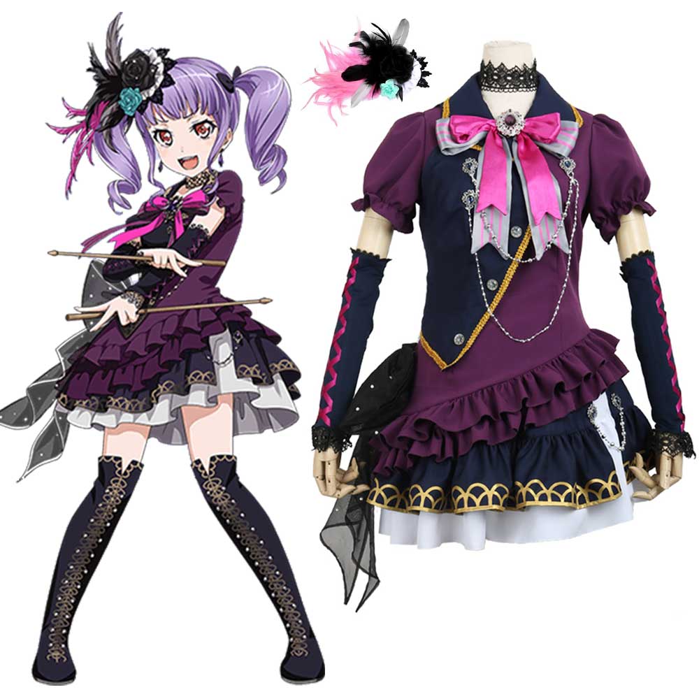 アニメbangの夢!! バンドリ!うだがわ あこ 学園祭 まや コスプレ衣装 ハロウイーン衣装