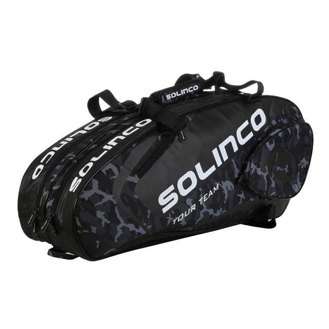 ６本収納 ソリンコ(SOLINCO) TOUR TEAM CAMO 6R ツアーチーム カモ 6R ラケットバッグ テニスバッグ 1920567-ブラックカモ(24y6m)