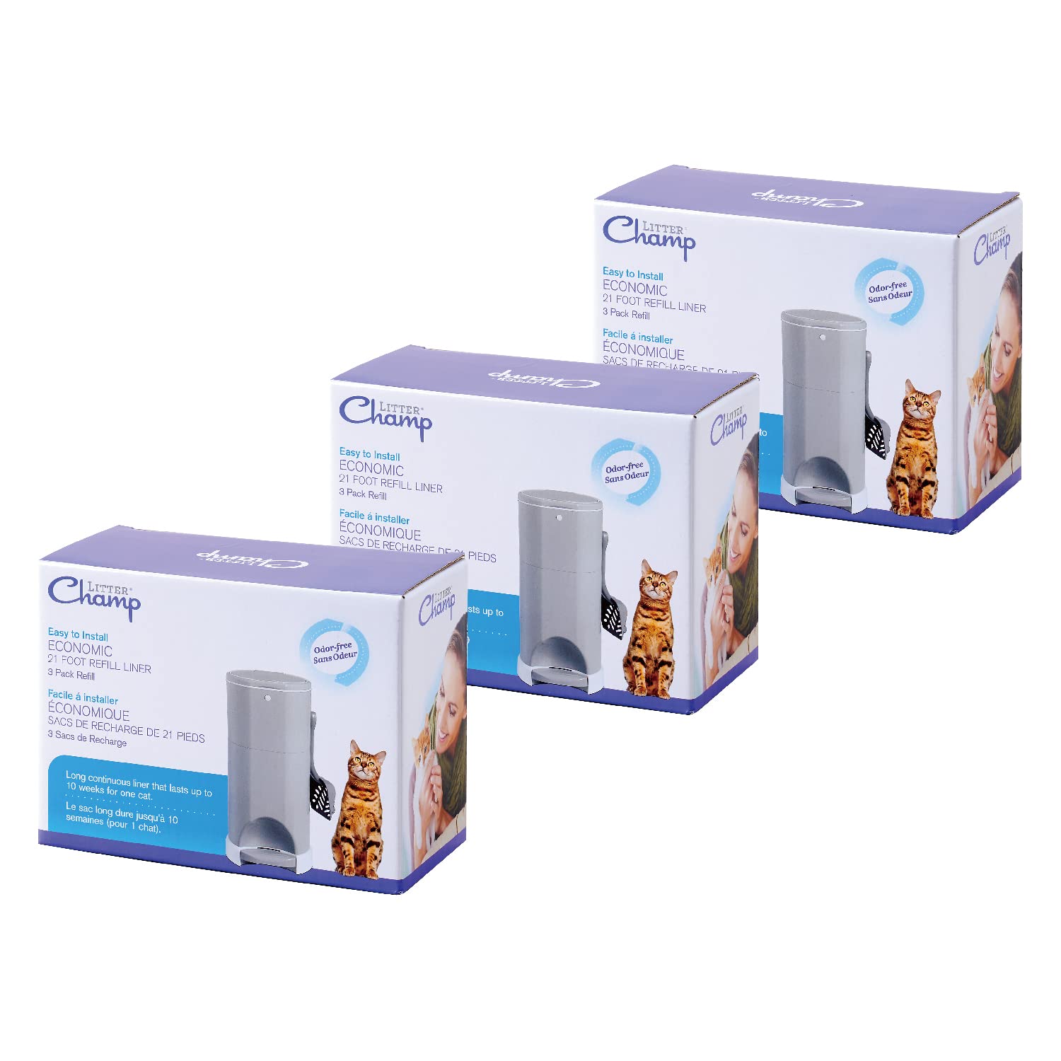 送料無料 【OFT】 キティペール 替えロール (3箱セット) 犬 猫 トイレ ゴミ箱 収納 消臭 ふた付き 猫砂 ペットシーツ トイレポット トイレ用品 臭わない 紙おむつ おむつ ペール 9ロール