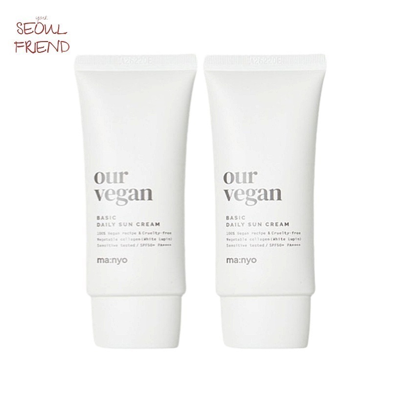 [1+1] アワー ヴィーガン ベーシック デイリー サンクリーム SPF50+ PA++++ 50ml 2個