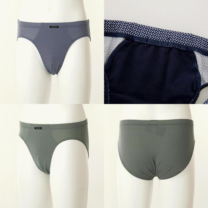 2枚入り ジャカードチェック柄 メンズトランクス 男性ブリーフ 2SET VMPQ721SG