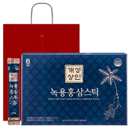 Gaeseong緑用紅参スティック（10ml x 30P）2ea / 高麗人参 / 韓国食品 / 健康 / 免疫力