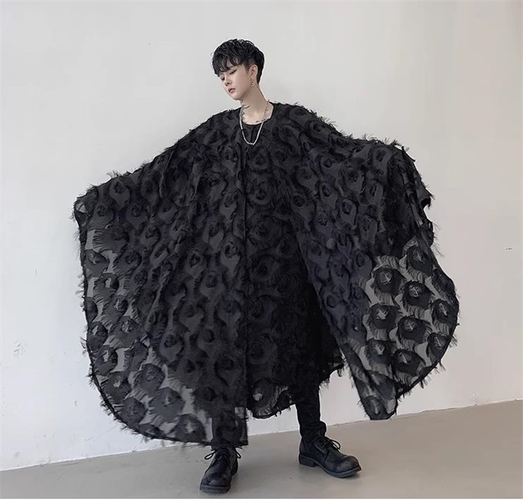 激安セール 舞台衣装 ゆったりする コート マント トレンド 秋 カップル服 ロング 新作 トレンチコート 羽毛 イベント ショー