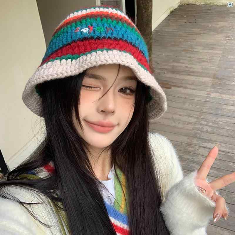 レディースファッション ファッション小物 オシャレ 色 帽子 秋冬 韓国 顔 小柄 ニット ウール 大きい頭囲 暖かい