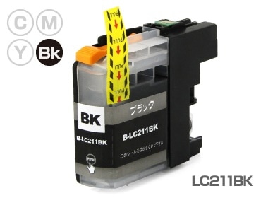 LC211BK ブラック10本 Brother(ブラザー) 互換インクカートリッジ プリンターインク ICチップ残量検知対応