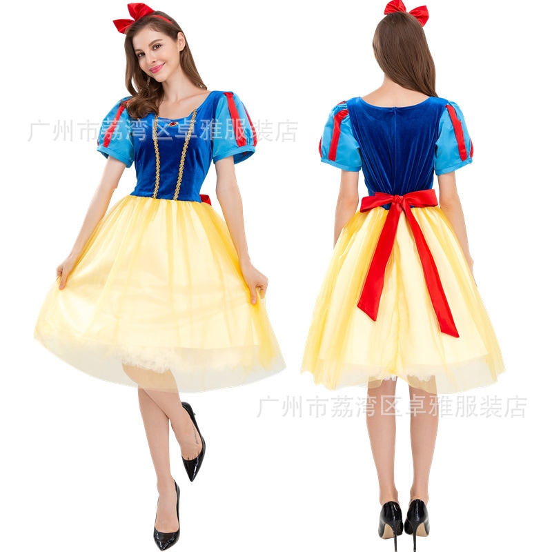 2631#ハロウィン 大人 ショー パフォーマンス コスプレ 白雪姫 制服 遊園地 親子衣装