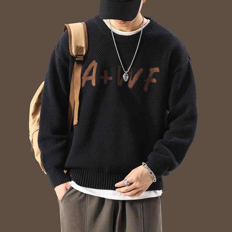 メンズ 服 シンプル ファッション オシャレ 大人 かっこいい 大きいサイズ ストリート 紳士服 セーター 秋 プルオーバー カジュアル ジャケット