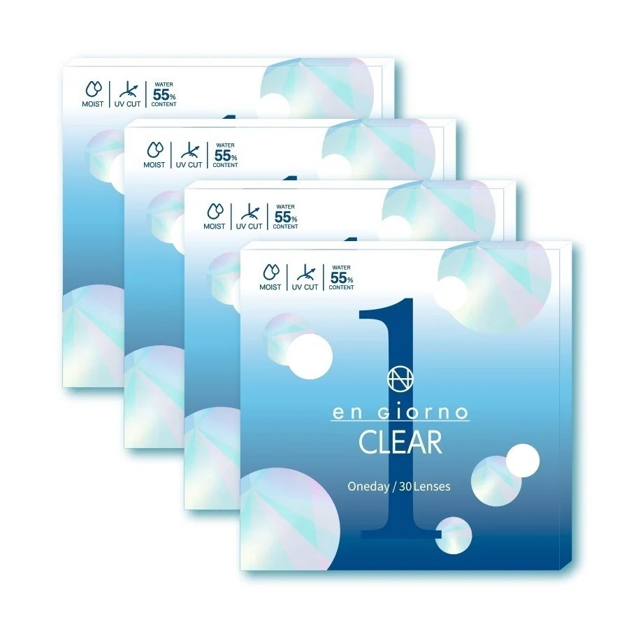 アンジョルノクリアワンデー 4箱(1箱30枚入) 8.7 uv モイスト 高含水 コンタクトレンズ