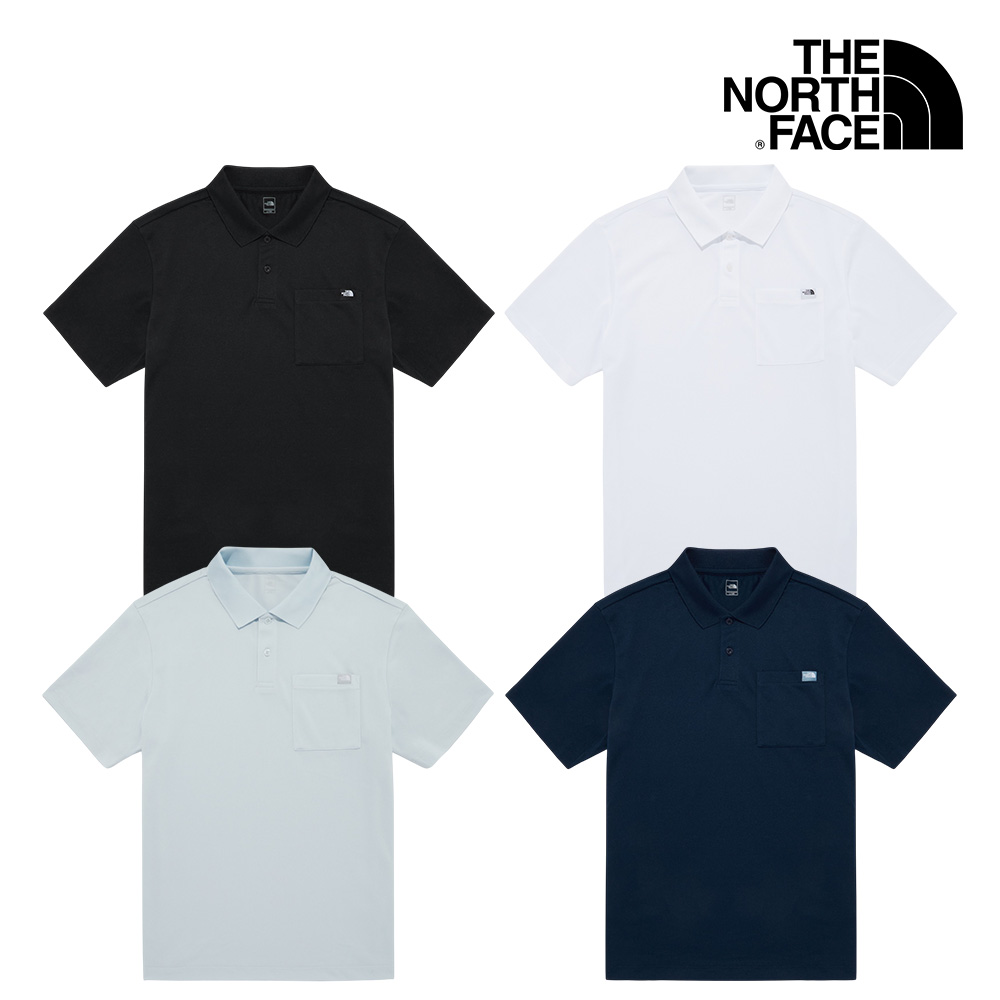 送料無料 THE NORTH FACE MS CMX POCKET S/S POLO ザノースフェイス 韓国正規品 Tシャツ ポロシャツ 半袖 夏 ロゴ 大きいサイズ メンズ レディース 大人 おし