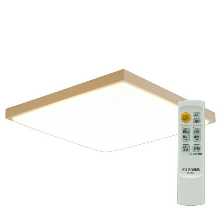 【目玉商品】【公式】 シーリングライト LEDシーリングライト 和風角形 12畳 調光 調色 CL12DL-5.1JM 昼光色 電球色 LED シーリング 天井照明 省エネ 長寿命 和風 天然木 メガ