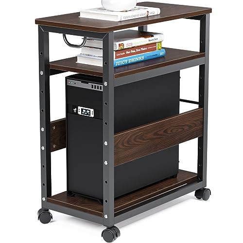 パソコンワゴン PCワゴン CPUワゴン キャスター付き デスクワゴン 25mm*25mmのスチール