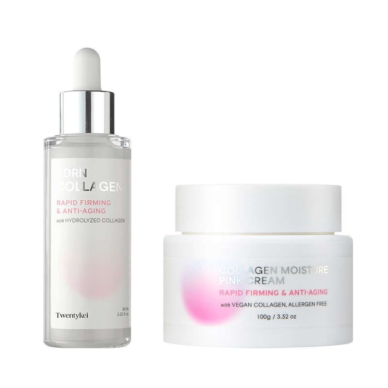 [콜라겐2종]ゲンアンプルセラム&クリーム完璧な2点セット(60ml+100ml) /保湿/弾力/弾力/栄養/光沢/シワ