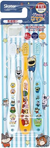 他サイト： スケーター(Skater) 歯ブラシ 園児用 3-5才 やわらかめ 3本入 宇宙なんちゃらこてつくん 14cm TB5ST-Aの商品画像