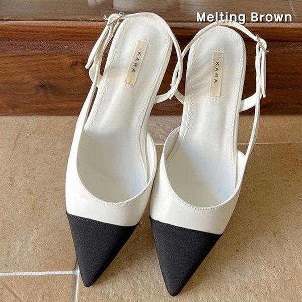 レディース夏靴 フラット スリングバック シューズ K41