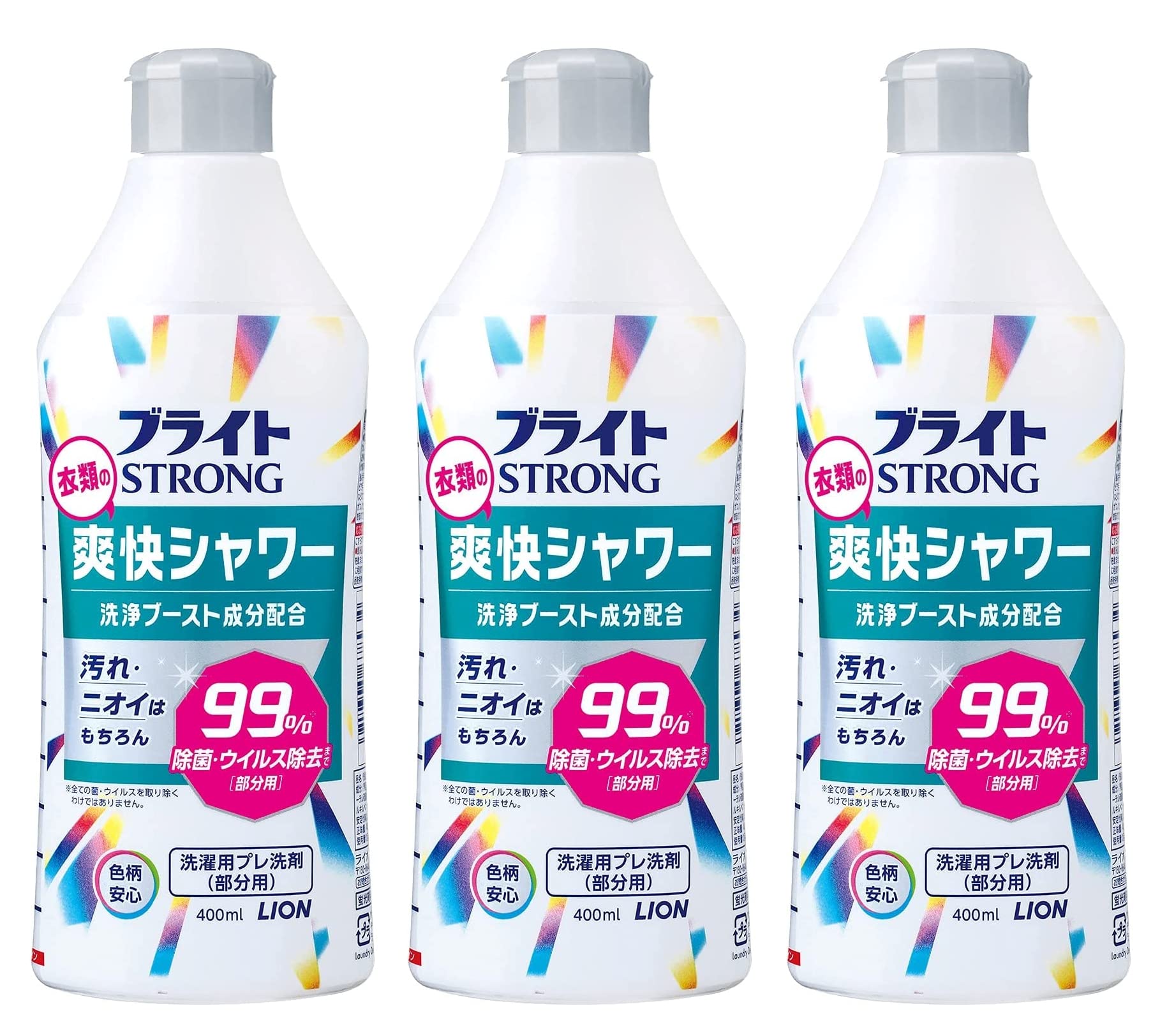 ブライトSTRONG 衣類の爽快シャワー 洗濯洗剤 部分用 本体400mL ×3個 8,775円