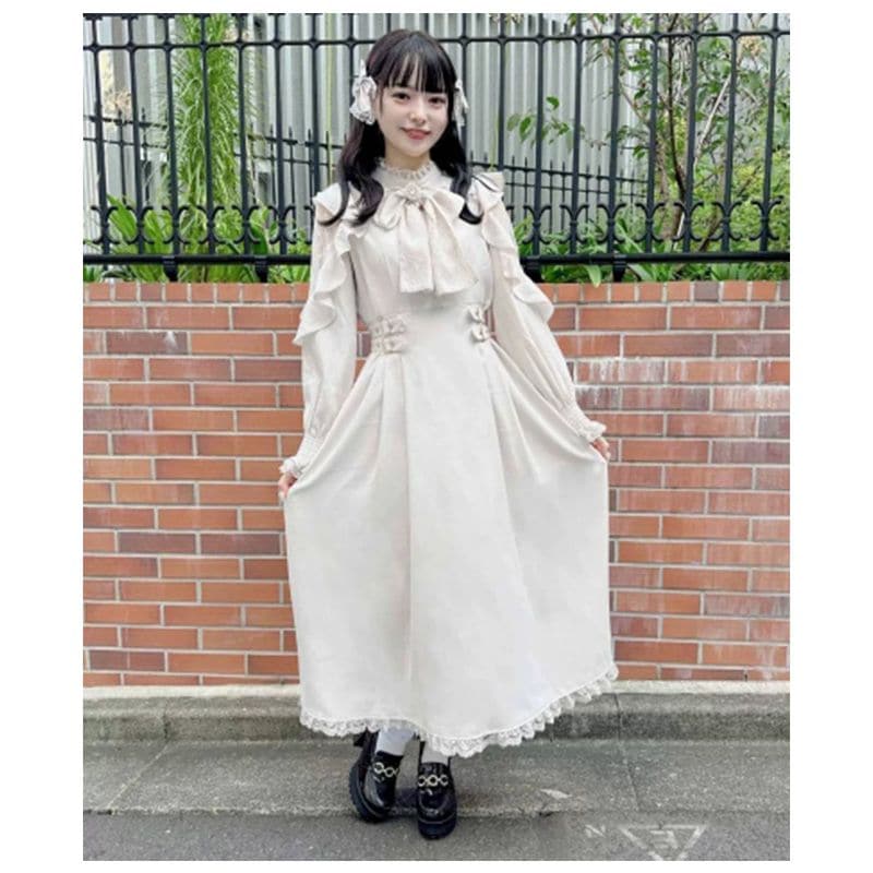ロリータ コスプレ 蝶ネクタイ ロングスリーブ ロリータ ワンピース ロリータ ロングスリーブ スカート オプドレス