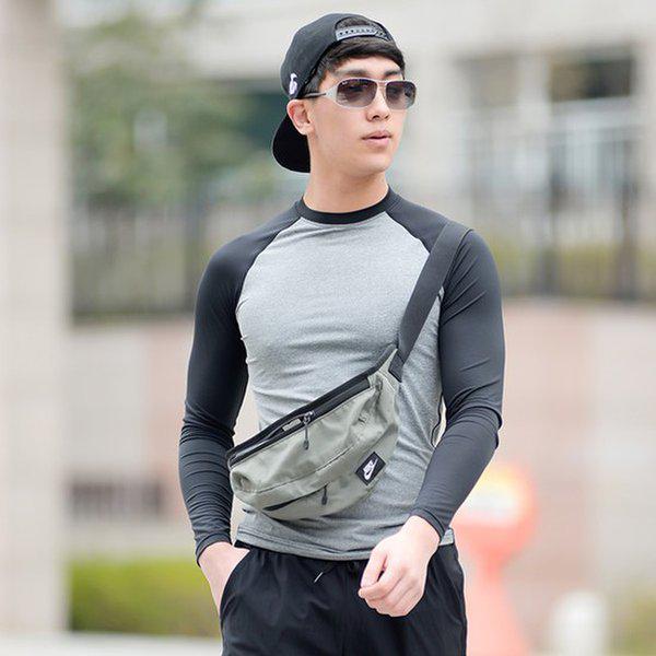 男性ラッシュガード メンズ水着 ビーチウェア 水遊び 無地TシャツDJ-TSA-SDHO3367GB-グレーブラック