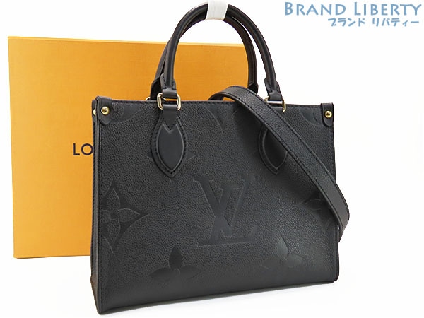 未使用ルイヴィトンモノグラムアンプラントオンザゴーPMハンドバッグトートバッグブラックM45653