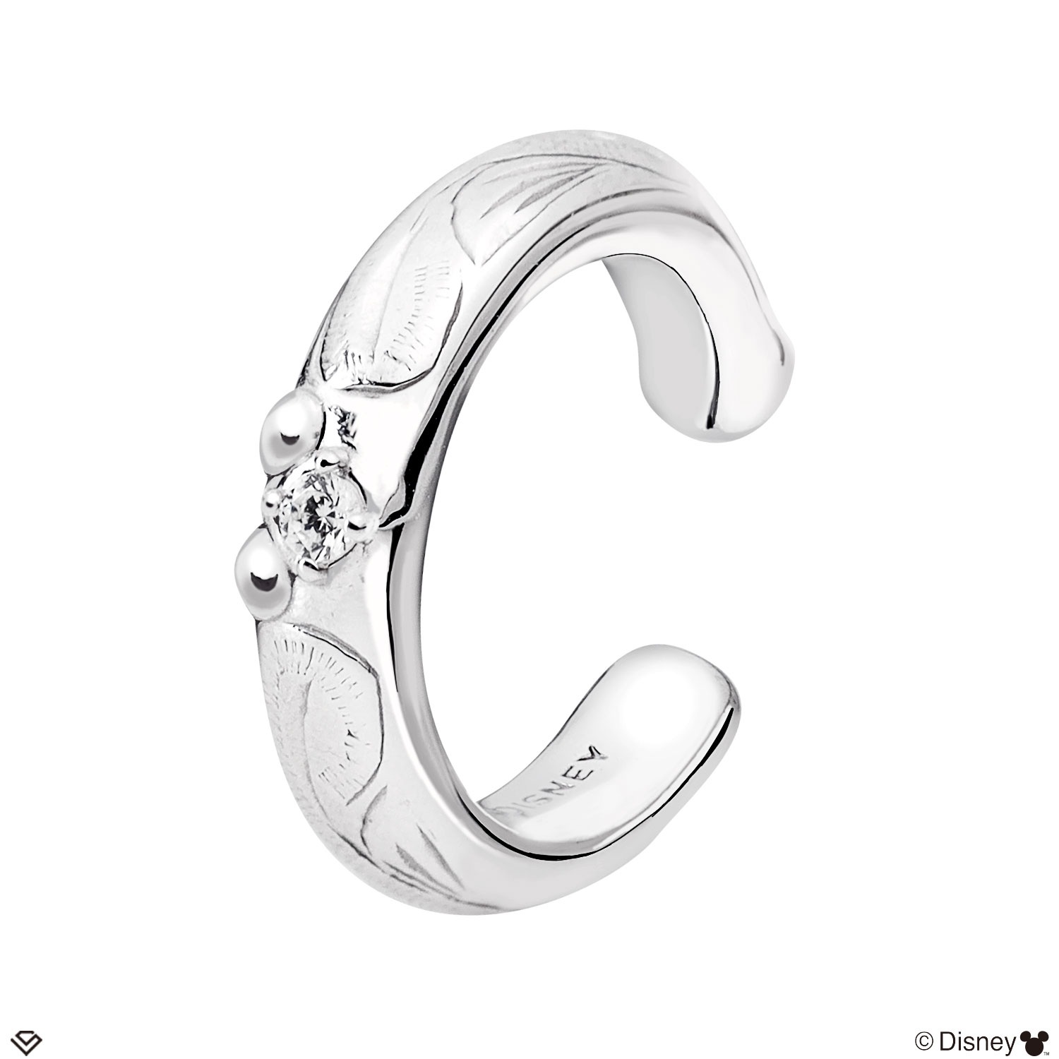 イヤーカフ ハワイアンジュエリー 軟骨 メンズ レディース ディズニー レディース リング シルバー シルバー925 「ミッキー」
