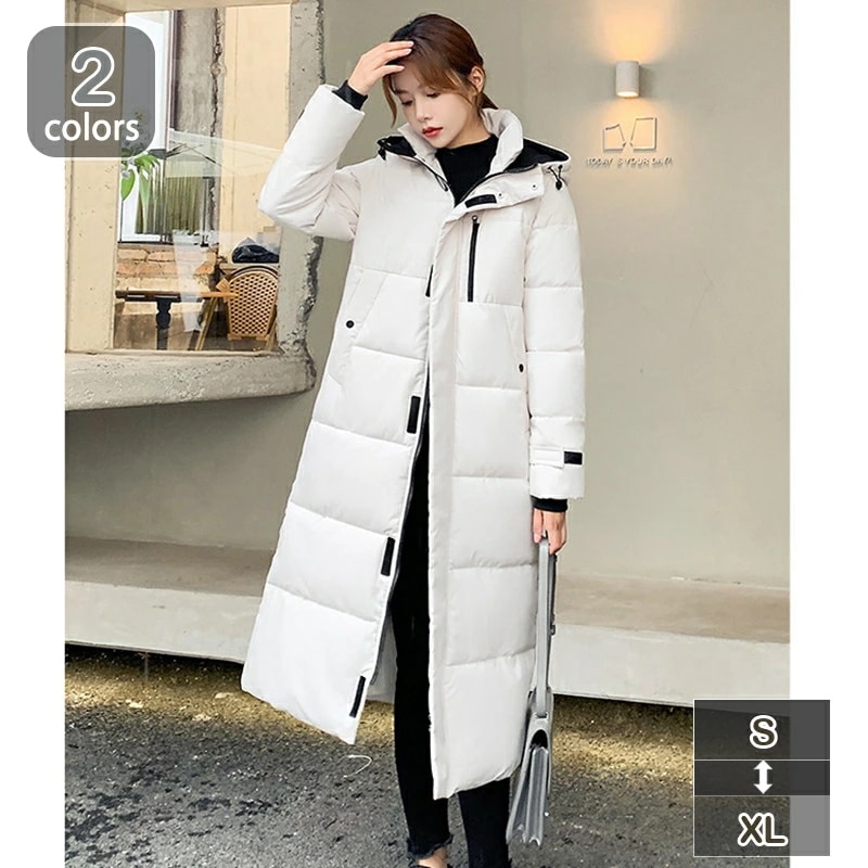 1000円OFFクーポン ダウンコート レディース ロング 軽量 中綿コート レディース ロングコート 厚手 大きいサイズ 冬用 Aライン 防風 防寒性 大きめ 体型カバー スリム 可愛い 大人 通勤