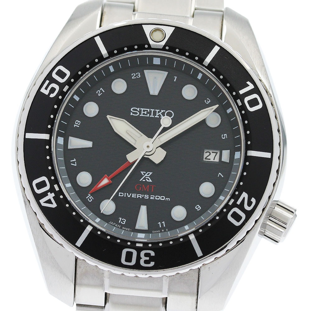 セイコー SEIKO SBPK003/5K65-0AA0 プロスペックス ダイバー GMT ソーラー メンズ 箱・保証書付き_955177【中古】
