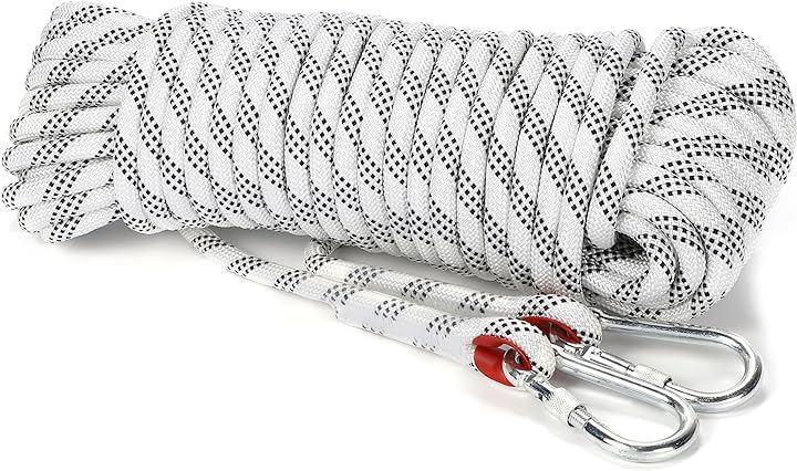 耐久 ロープ 幅広く使える多用途タイプ 多機能 多目的 直径 12mm ホワイト キャンプ アウトドア 引越し 荷物の吊上げ 車 ボート 牽引 補助(ホワイト, ラージ) 4,869円
